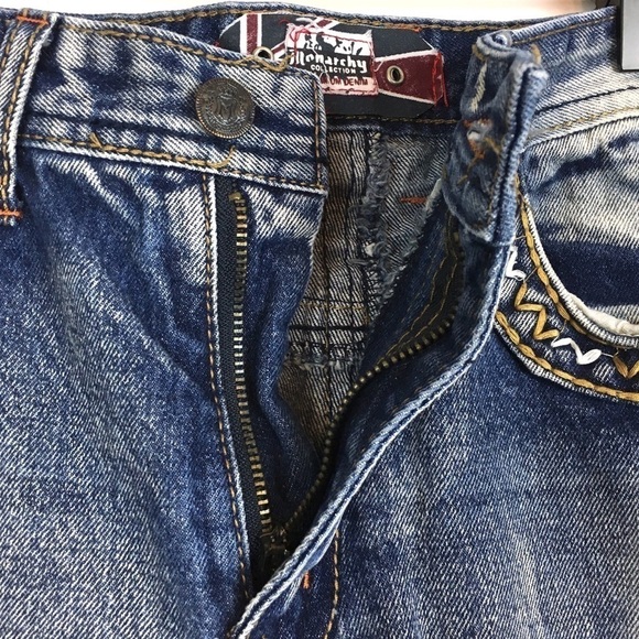 MONARCHY Collection Jeans Embroidered Embellished Western Cowgirl Size 16 / 30 - Picture 5 of 8